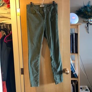 LL Bean Signature green corduroy pants